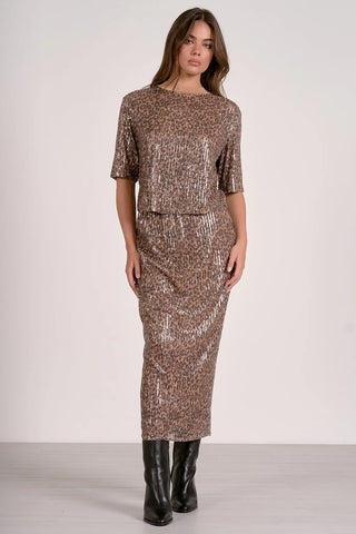 Elan Crewneck Sequin Top