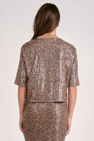 Elan Crewneck Sequin Top