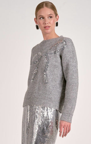Elan Sweater Crew Neck Bow