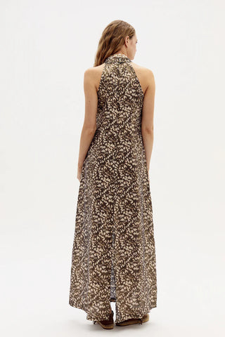 Lanthropy Jacinta Metallic Linen Dress