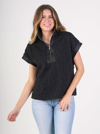 Emily McCarthy Poppy Pullover Quilt Jacquard