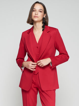 Blazer Rock Rojo Estructura