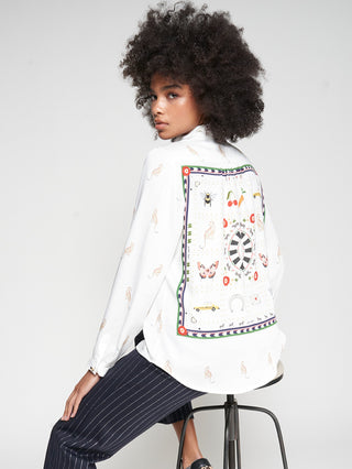 Villagallo Ruffle Neck Blouse