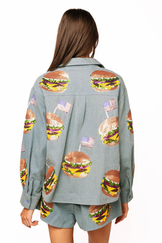 Denim USA Burger Set