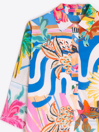 Villagallo Multi Print Shirt Dress