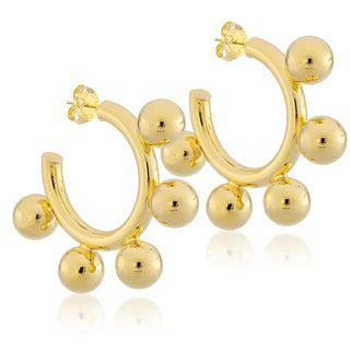 SF S26 Augusta Hoops Shiny Gold