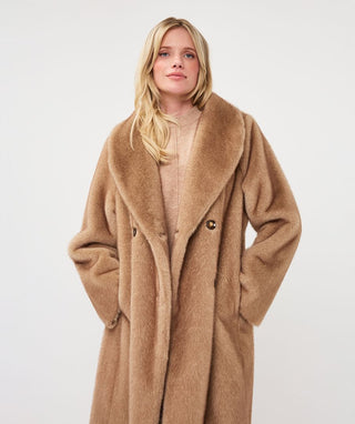 Esqualo Long Two Tone Faux Fur