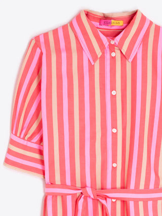Villagallo Striped Shirt Dress