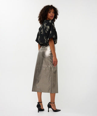 Skirt PU Belted