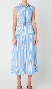 JS71 Long Striped Dress