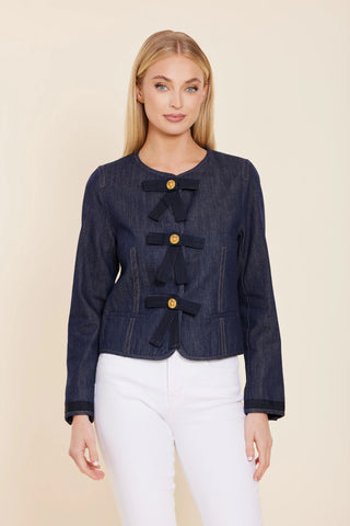 Dolce Cabo Bow Denim Jacket