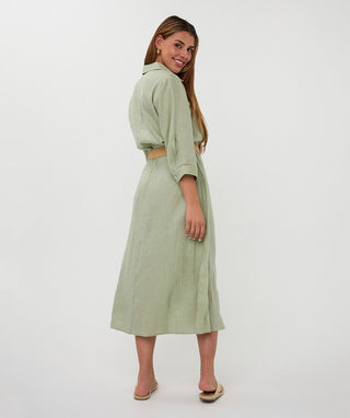 Esqualo Long Linen Dress