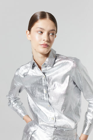 Lanthropy San Marino Metallic Linen Shirt