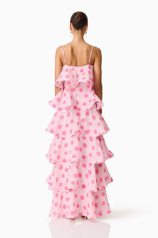 Elliatt Sola Tiered Polka Dot Maxi