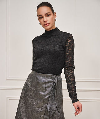 Top Lace Stretch Shirt