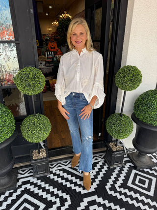 Ivy Jane Hand Embroidered Blouse