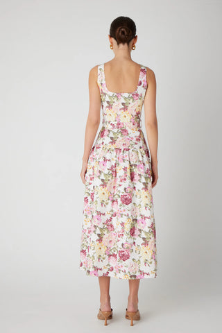 JS71 Floral Cotton Blend Dress