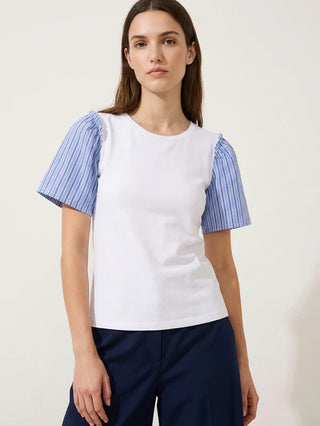 Villagallo Tee Stripe Sleeve