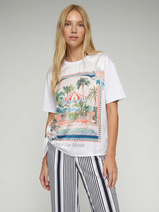 Villagallo Side Tie Tee
