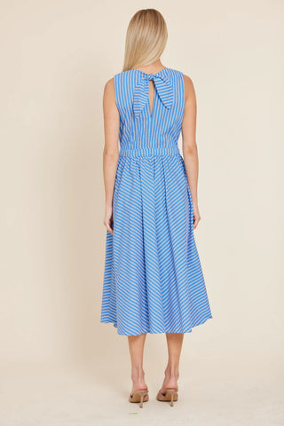Dolce Cabo Long Stripe Dress Drawstring