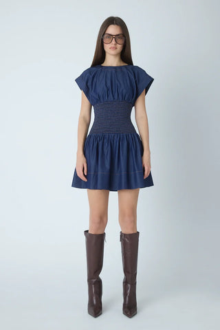 JS71 Etta Mix Media Short Dress