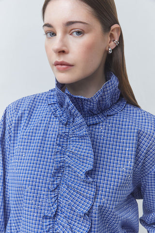 Suncoo Ruffle Collar Blouse Sparkle