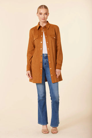 Dolce Cabo Faux Suede L/S Dress