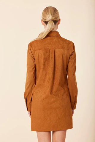 Dolce Cabo Faux Suede L/S Dress