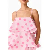 Elliatt Sola Tiered Polka Dot Maxi