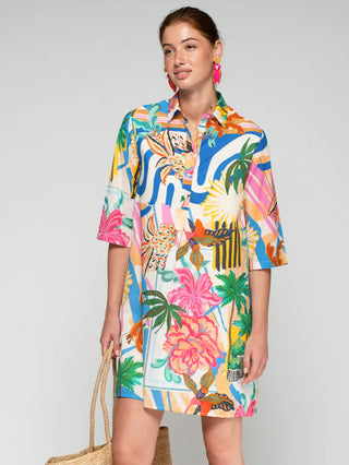 Villagallo Multi Print Shirt Dress
