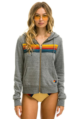 AV 5 Stripe Zip Hoodie