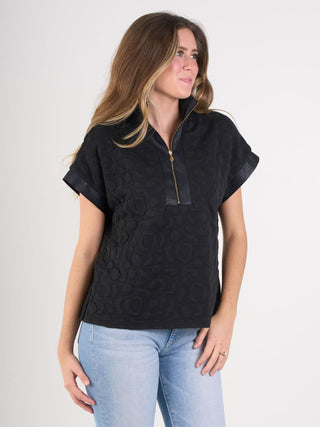 Emily McCarthy Poppy Pullover Quilt Jacquard