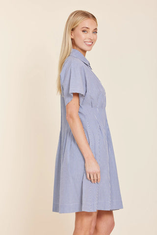 Dolce Cabo Stripe Dart Waist Dress