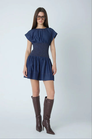 JS71 Etta Mix Media Short Dress