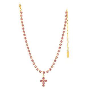 Tova Baby Donatella Necklace in Light Rose Glimmer