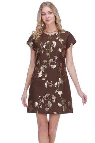 Jade Zipper Shift Dress