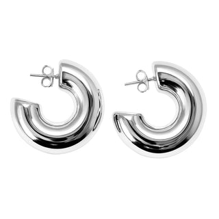 SF S26 Sm Bubble Hoops Silver