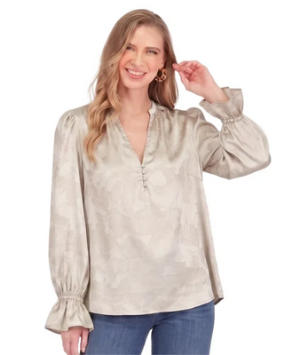 Joy Joy Split Neck Top