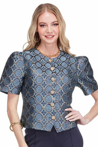 Jade Puff Sleeve Jacket