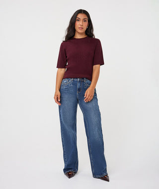 Esqualo S/S Sweater with Studs