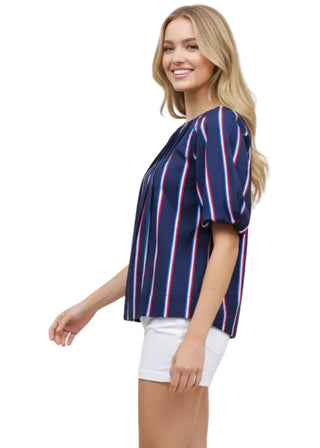 Pinch USA Stripe Blouse Top