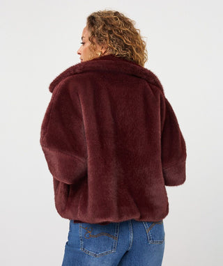 Esqualo Poncho Faux Fur