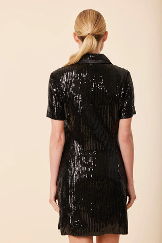Dolce Cabo Sequin Button Dress