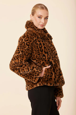 Dolce Cabo Faux Fur Leopard Jacket