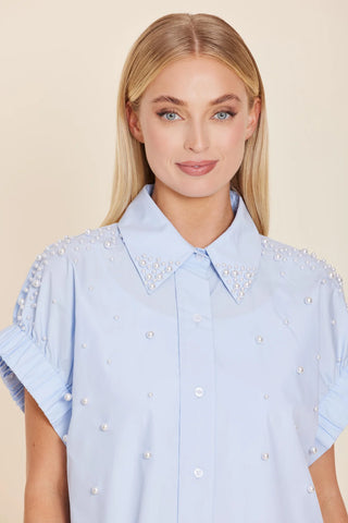 Dolce Cabo Pearl Embellished Shirt