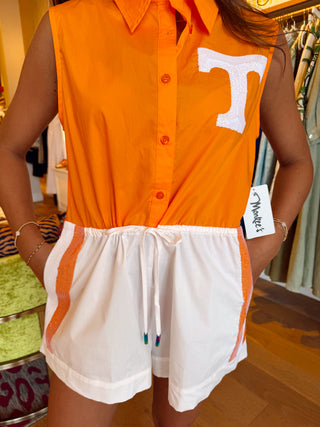 Queen of Sparkles Licensed TN Mascot Pocket Jersey Draw String Romper