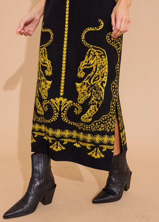 Alden Adair Pouncing Panther Dress
