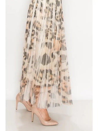 Origami Pleated Tulle Skirt