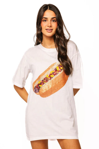 QOS Hotdog Tee Dress