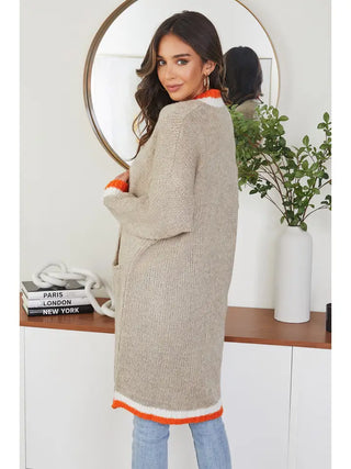 Striped Knit Mid Length Card